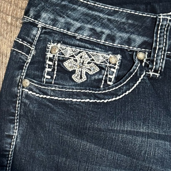 Love Indigo Premium capri blue jeans women’s size 8 - Picture 2 of 9